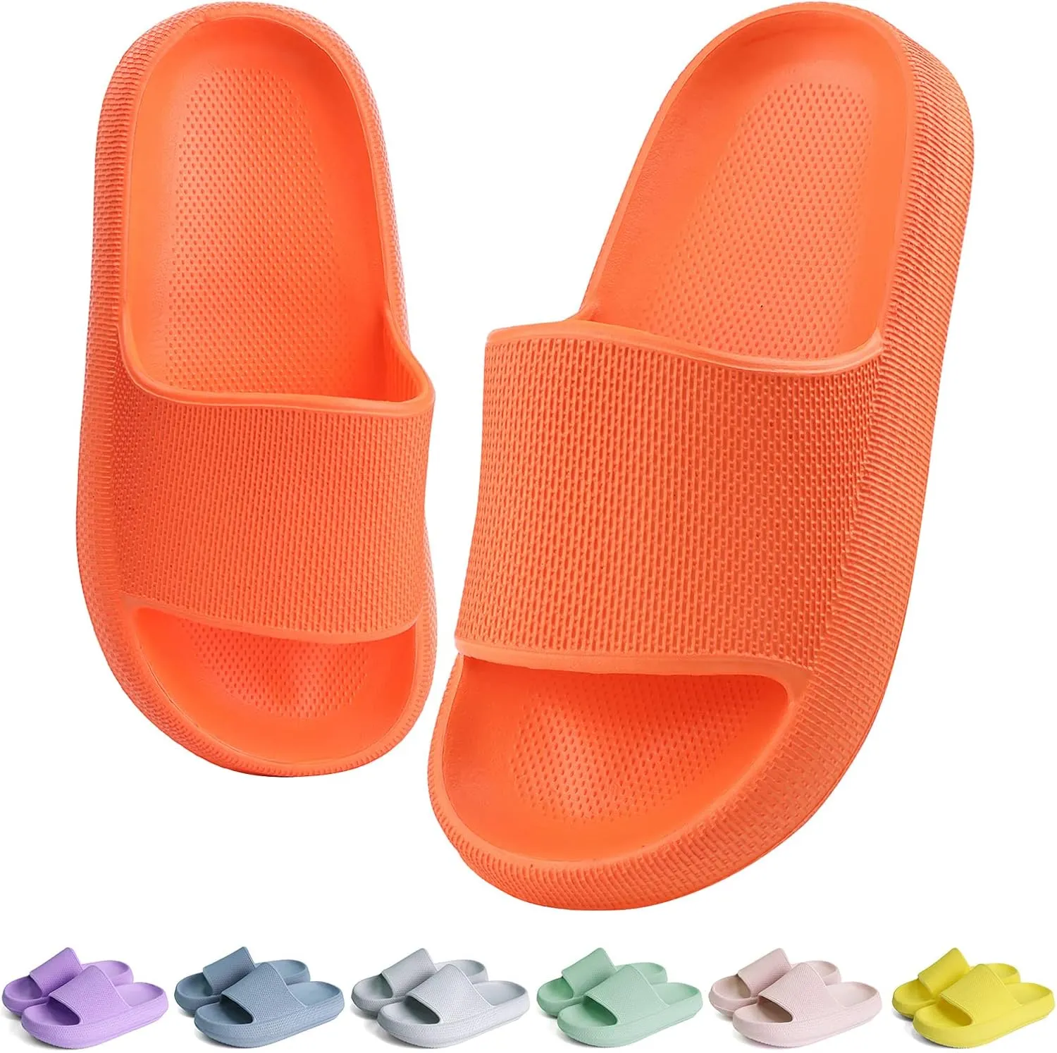 KOUECI Kids Cloud Slides Boys Girls Shower Slippers Slip on Slide Sandals Non-slip Summer Beach Pool Shoes