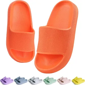 KOUECI Kids Cloud Slides Boys Girls Shower Slippers Slip on Slide Sandals Non-slip Summer Beach Pool Shoes