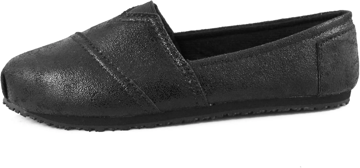Laforst Women's Slip and Oil Resistant Non Slip Work Shoes Jess PU Slip-On Flat
