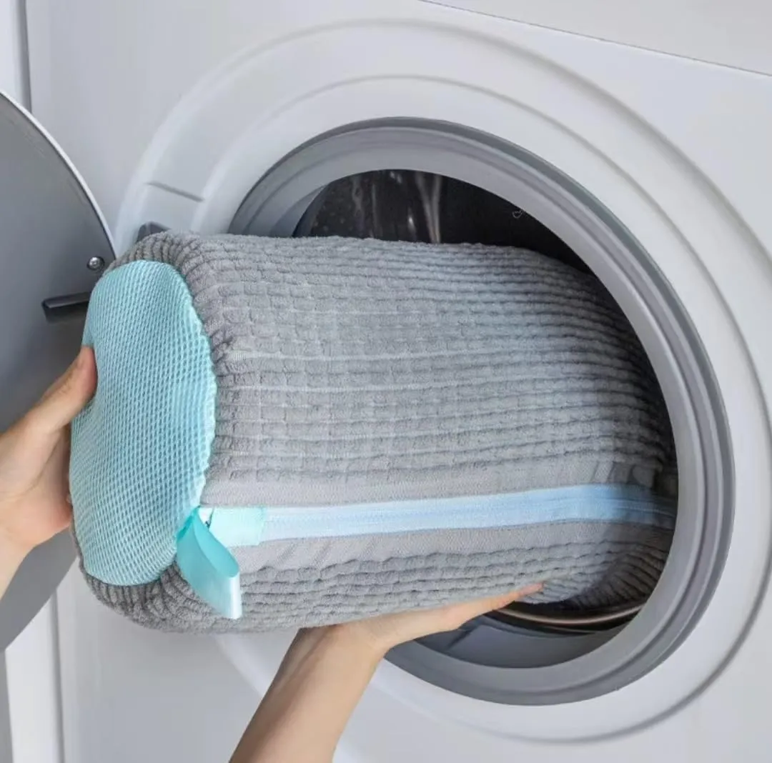 Laundry Shoe Bags for Washing Machine, 2Pcs Shoe Washing Bag Shoe Laundry Bag for Washer and Dryer Reusable Shoe Washing Bags Shoe Washing Machine Bag (Grey)