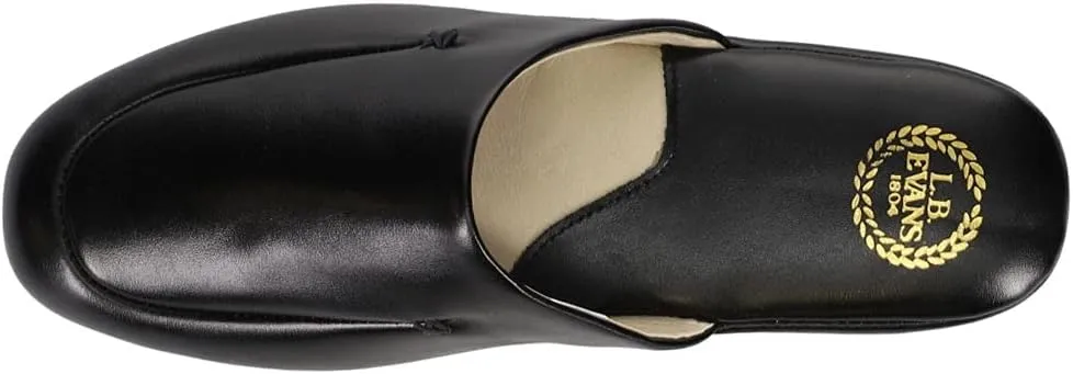 L.B. Evans Mens Duke Scuff Slip On Casual Slippers Casual - Black