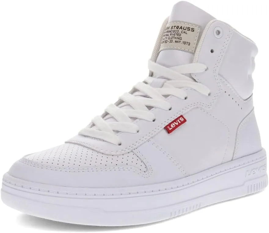 Levi's Womens Drive Hi Synthetic Leather Casual Hightop Sneaker Shoe