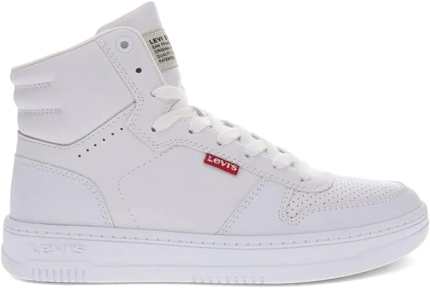 Levi's Womens Drive Hi Synthetic Leather Casual Hightop Sneaker Shoe