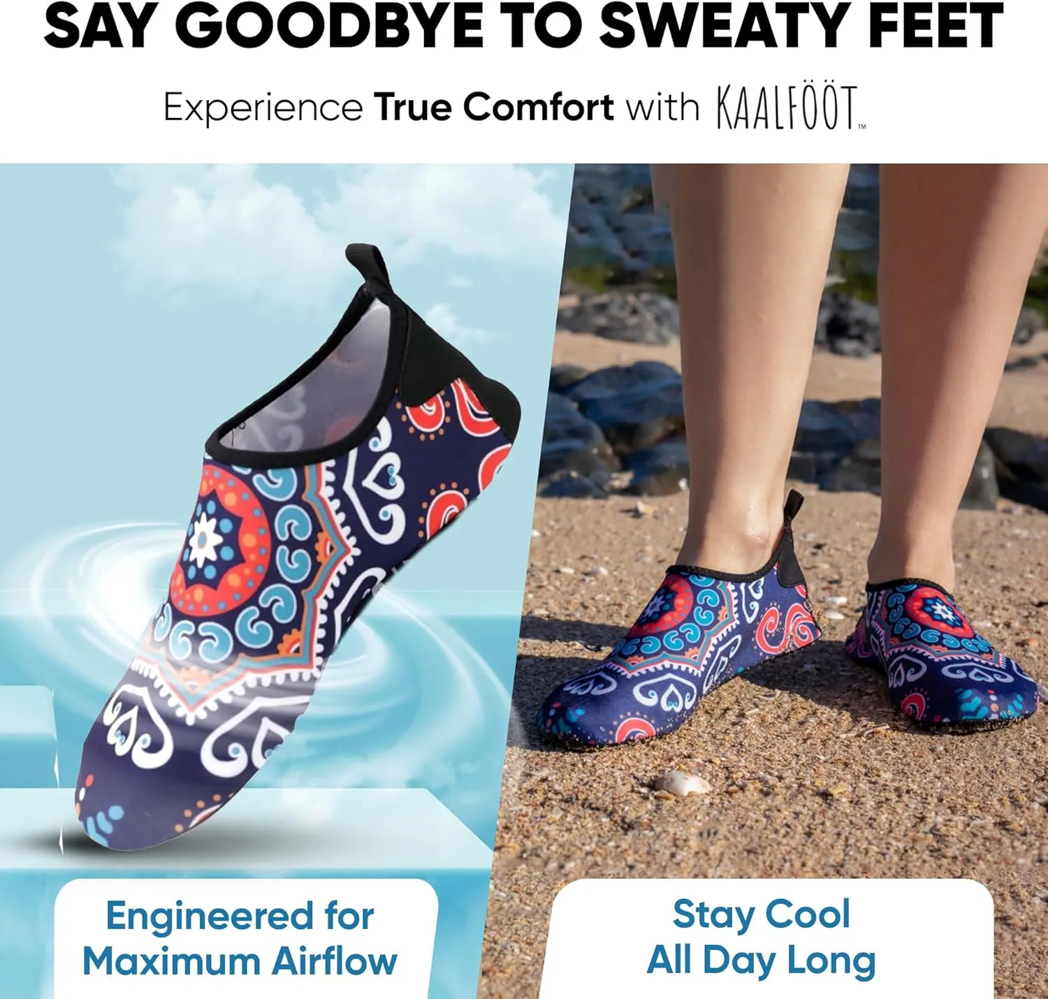 Lightweight Water Shoes for All Ages – Travel Essentials for Beach Adventures, Quick-Dry Non Slip Shoes for Indoor & Outdoor – Comfortable Design for Men, Women & Kids