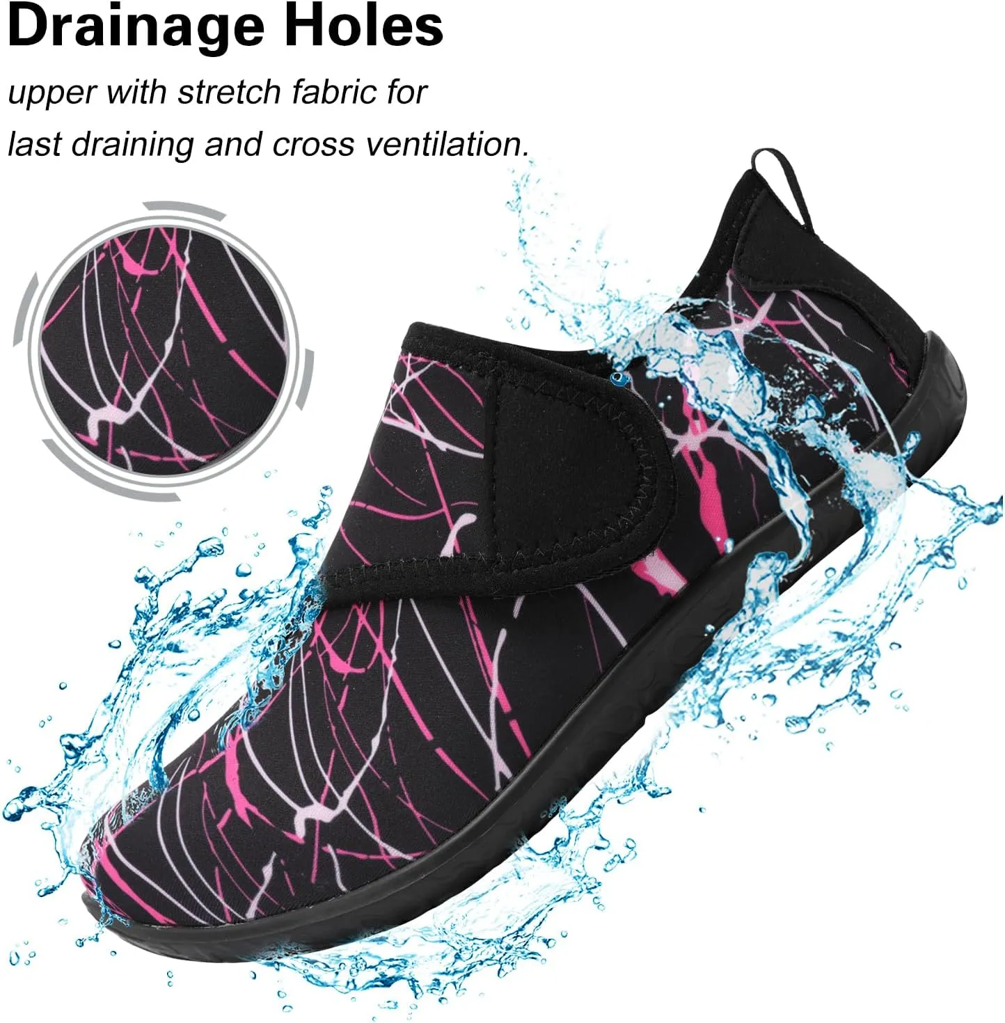 Lisdwde Women Men Water Shoes Quick Dry Breathable Aqua Sock Shoe for Summer Pool Swimming Beach Diving Walking