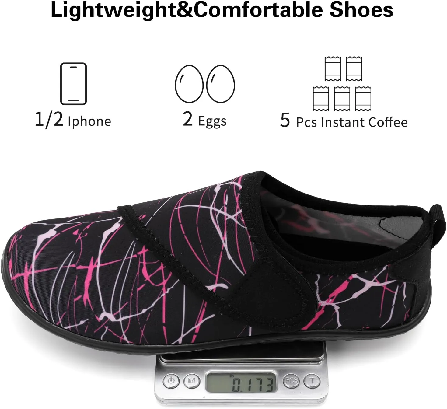 Lisdwde Women Men Water Shoes Quick Dry Breathable Aqua Sock Shoe for Summer Pool Swimming Beach Diving Walking