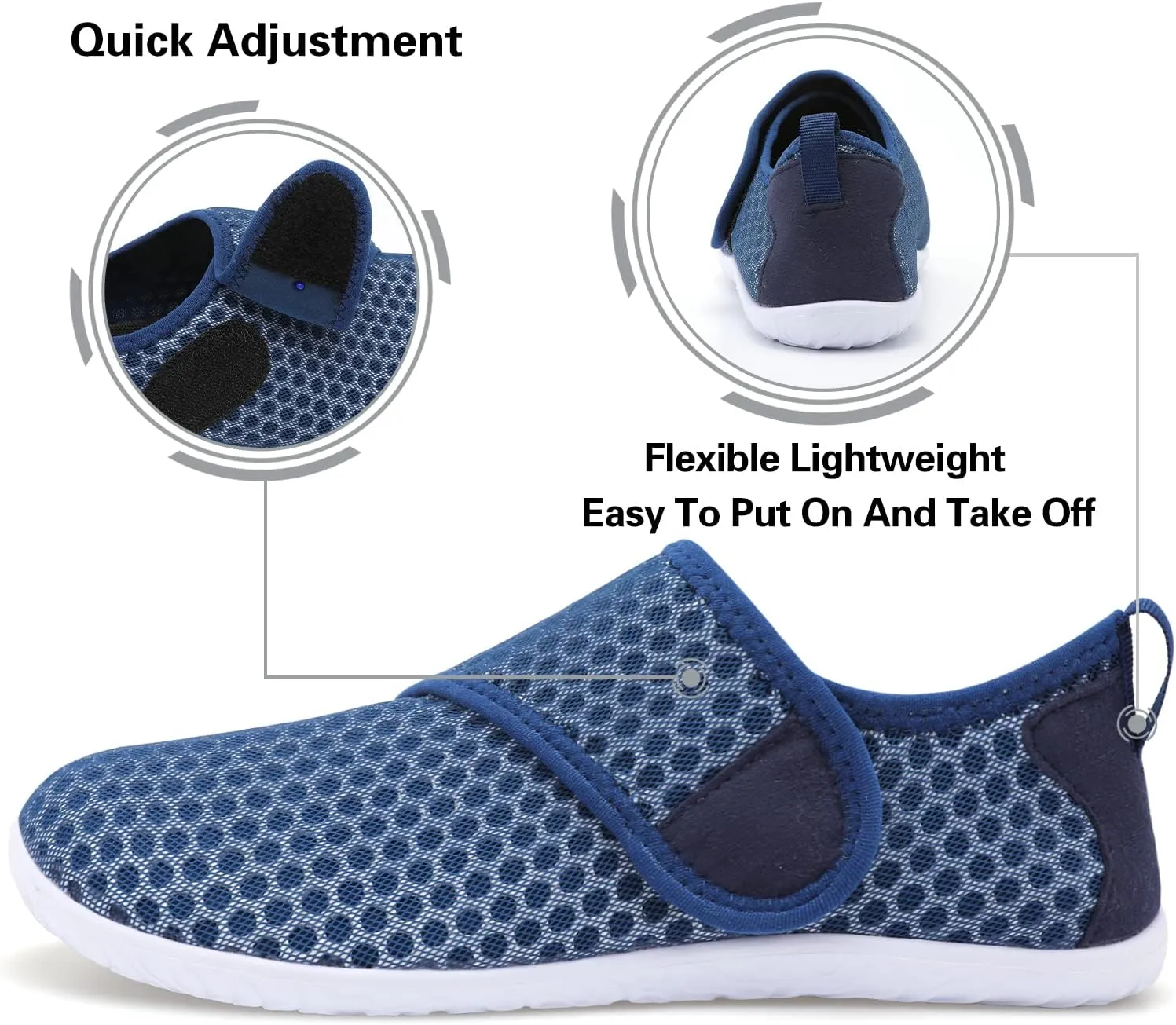 Lisdwde Women Men Water Shoes Quick Dry Breathable Aqua Sock Shoe for Summer Pool Swimming Beach Diving Walking