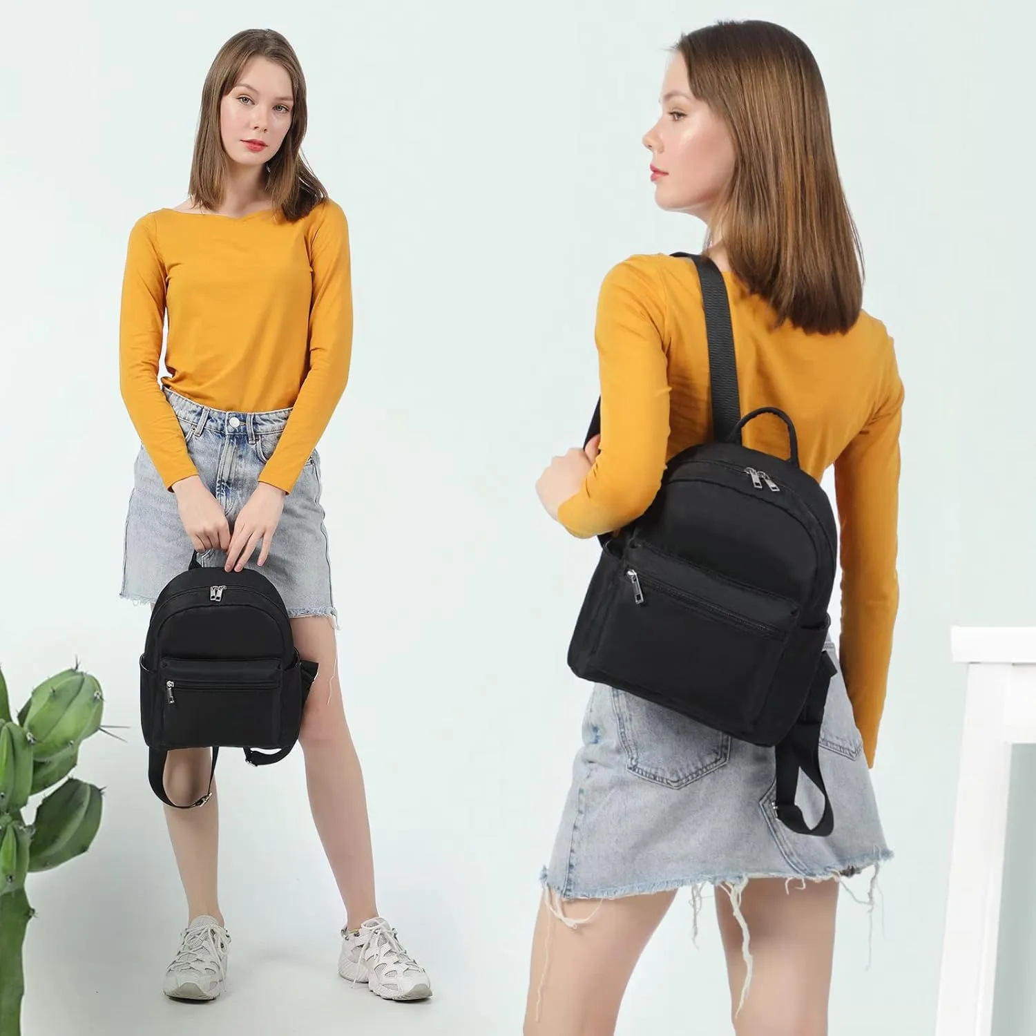 LOVEVOOK Mini Backpack for Women Light Weight Small Waterproof Backpack Purses Daily Backpack…