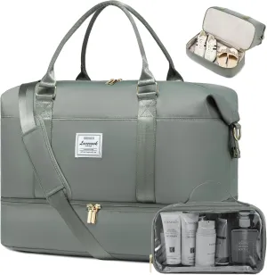 LOVEVOOK Travel Bag Weekender Bags for Women, Carry on Overnight Bag with Shoe Compartment,Duffle Bag with Laptop Pocket,Hospital Bag for Labor Delivery,Gym Tote Bag with Toiletry Bag