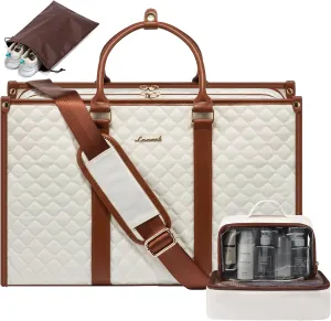 LOVEVOOK Travel Duffle Bag - Weekender & Overnight Bag for Women with Toiletry & Laptop Compartments