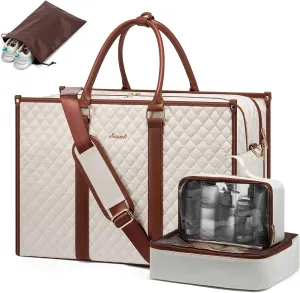 LOVEVOOK Travel Duffle Bag - Weekender & Overnight Bag for Women with Toiletry & Laptop Compartments