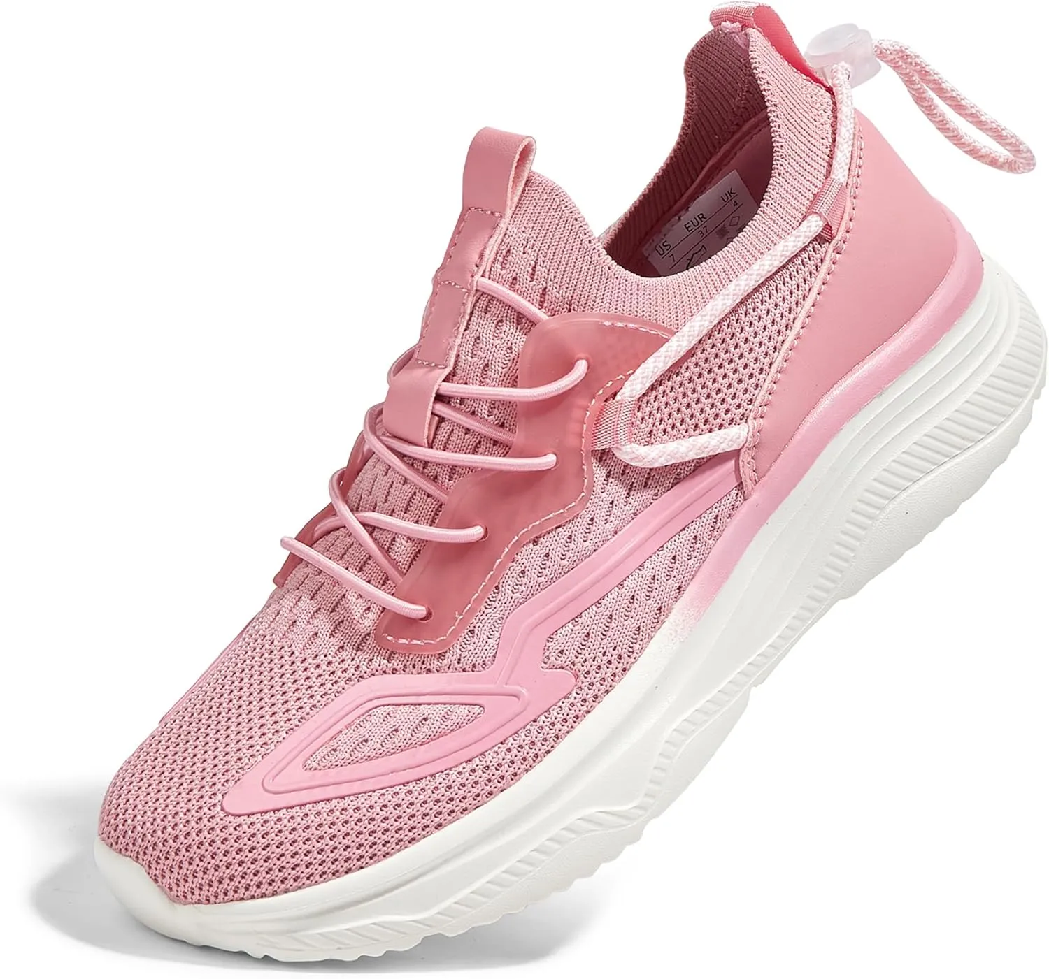 LUCKY STEP Women's Slip On Walking Shoes Mesh Tennis Workout Comfortable Lightweight Athletic Gym Trainers Stylish Breathable Fashion Sneakers