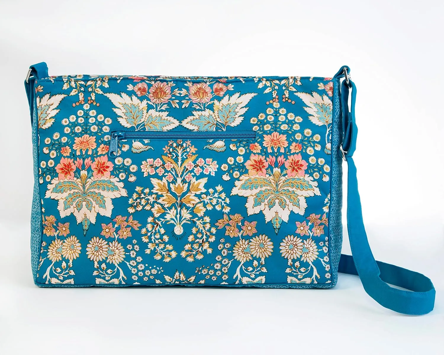 Maison d' Hermine Hand Bag Cotton Adjustable Shoulder Strap Cross Body Bag Tote purse with Zippered & Slip Pockets
