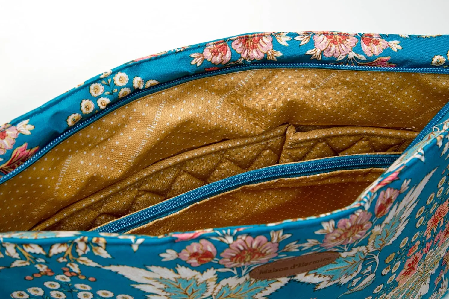 Maison d' Hermine Hand Bag Cotton Adjustable Shoulder Strap Cross Body Bag Tote purse with Zippered & Slip Pockets