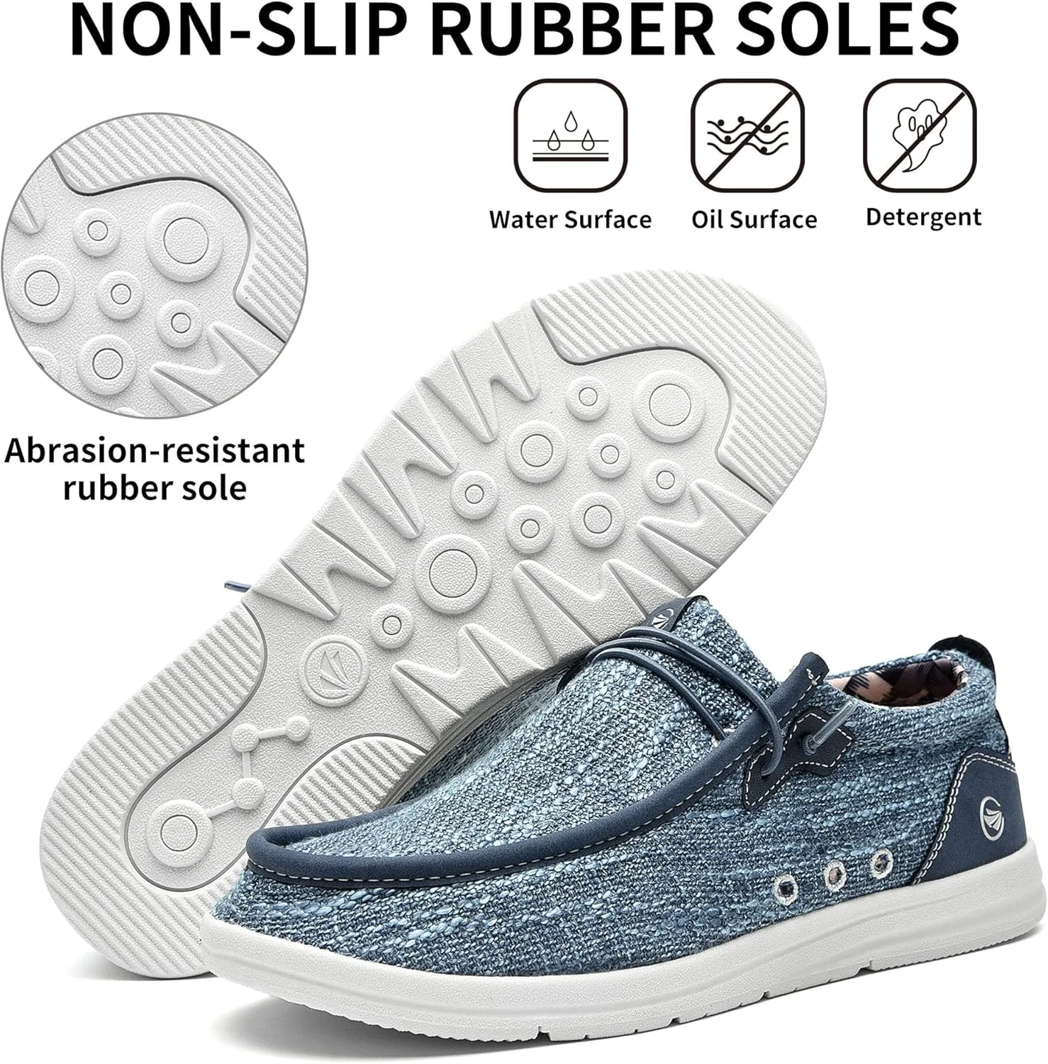MEHOTO Men's Slip On Loafers | Arch Support Insole | Men's Shoes | Comfortable Light-Weight Mens Casual Loafers