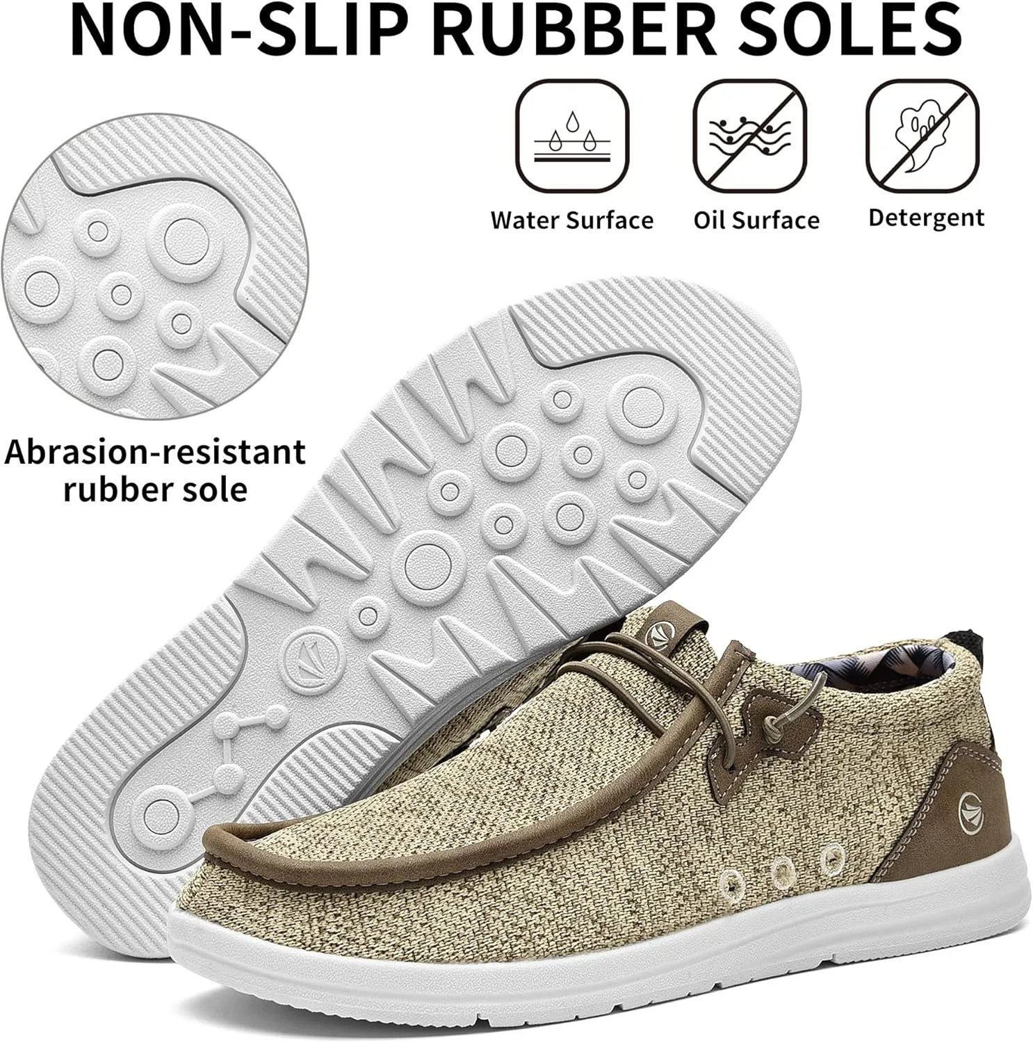 MEHOTO Men's Slip On Loafers | Arch Support Insole | Men's Shoes | Comfortable Light-Weight Mens Casual Loafers