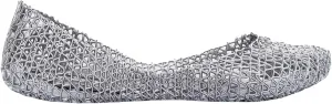Melissa Campana Papel Flats for Women - Comfortable, Stylish & Flexible Slide-On Closed-Toe Jelly Flat Shoes with Hollow Interwoven Cut Out Design