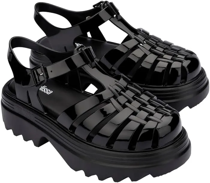 Melissa Possession Platform II Jelly Sandals for Women – Classic Fisherman-Style Chunky Platform with Adjustable Ankle Strap, Lightweight EVA Sole, and Non-Slip Traction