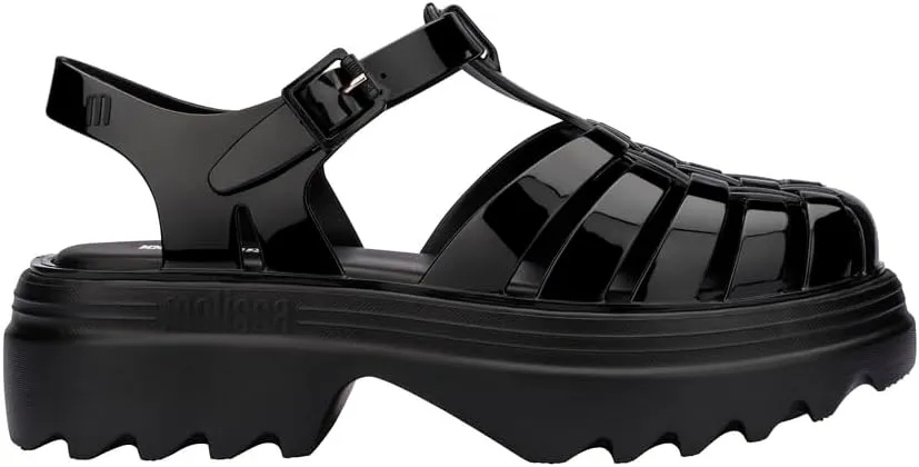 Melissa Possession Platform II Jelly Sandals for Women – Classic Fisherman-Style Chunky Platform with Adjustable Ankle Strap, Lightweight EVA Sole, and Non-Slip Traction