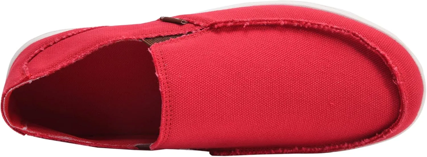 Mens Canvas Shoes Slip On Loafers Deck Shoes Walking Lightweight Causal Slip-ons