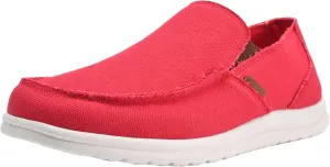 Mens Canvas Shoes Slip On Loafers Deck Shoes Walking Lightweight Causal Slip-ons