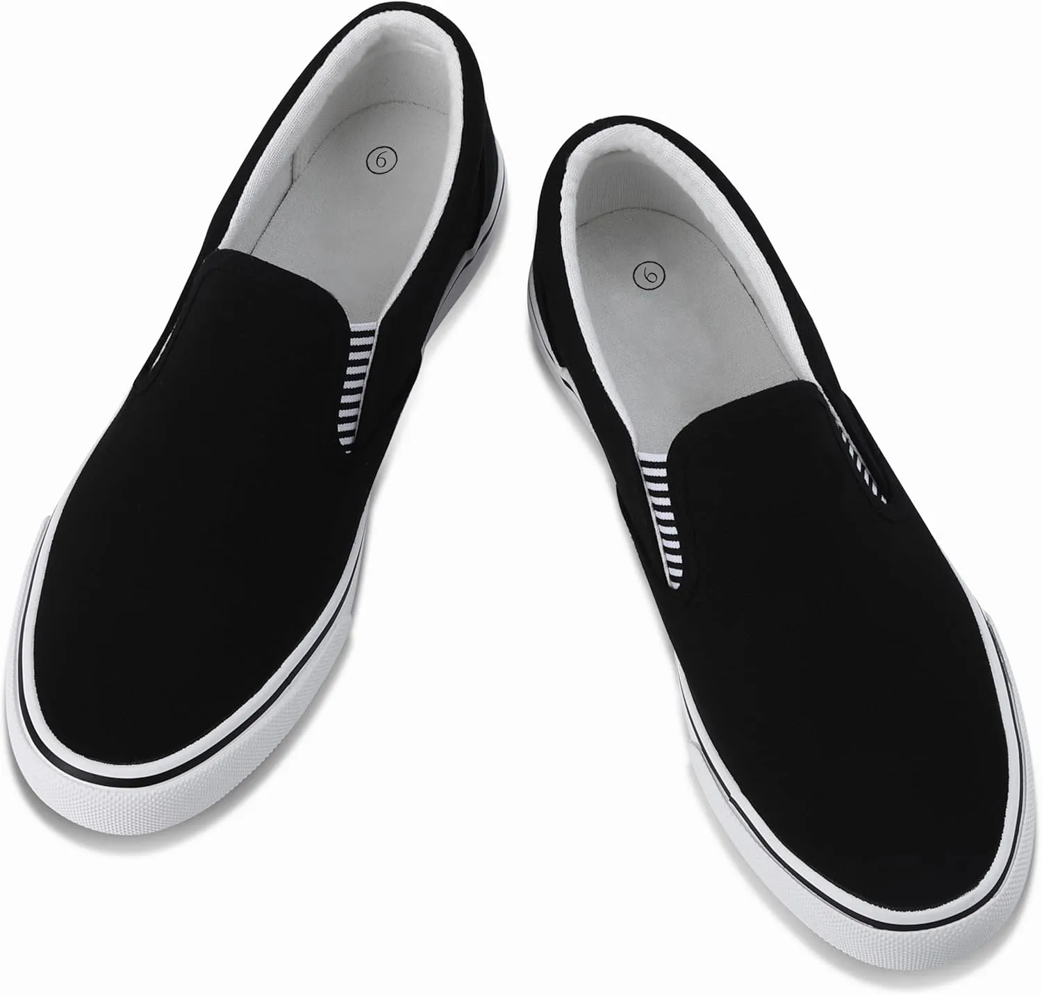 Mens Classic Canvas Shoes Slip on Sneakers Loafers Shoes Casual Fashion Shoes