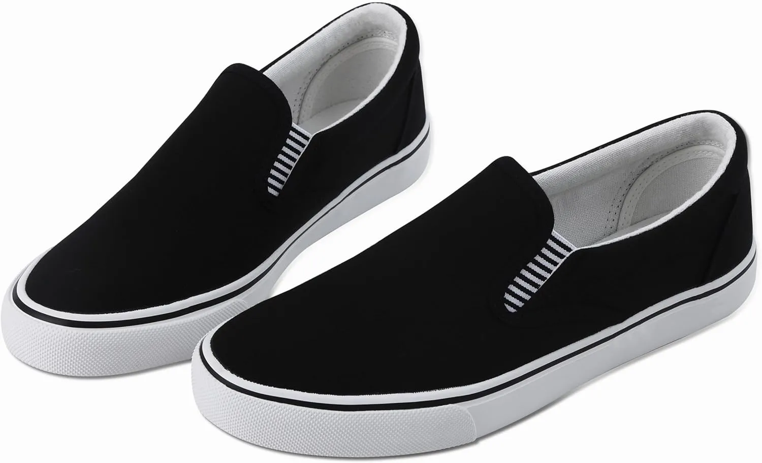 Mens Classic Canvas Shoes Slip on Sneakers Loafers Shoes Casual Fashion Shoes