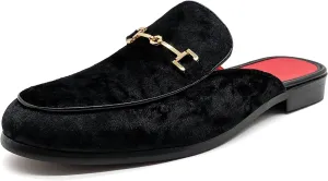 Men's Dress Mule Slippers Suede Slip-On Loafers Velvet Backless Sandals Size 7-13