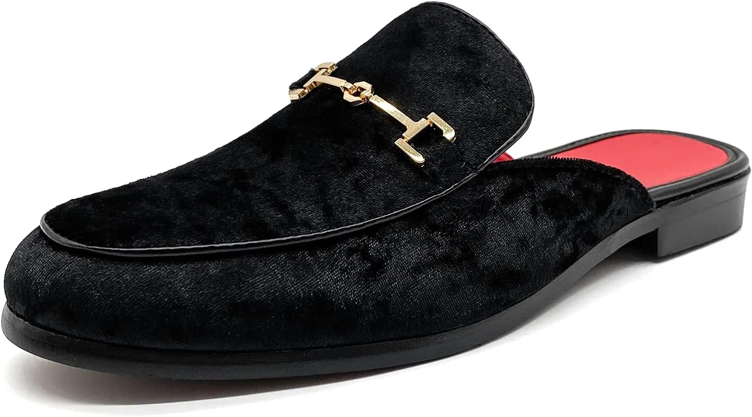 Men's Dress Mule Slippers Suede Slip-On Loafers Velvet Backless Sandals Size 7-13