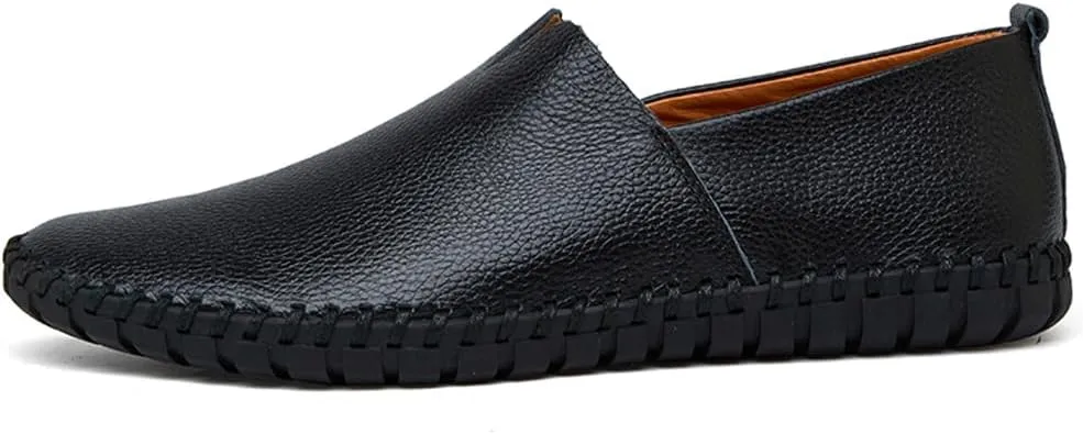 Men's Driving Loafers Leather Casual Slip On Shoes