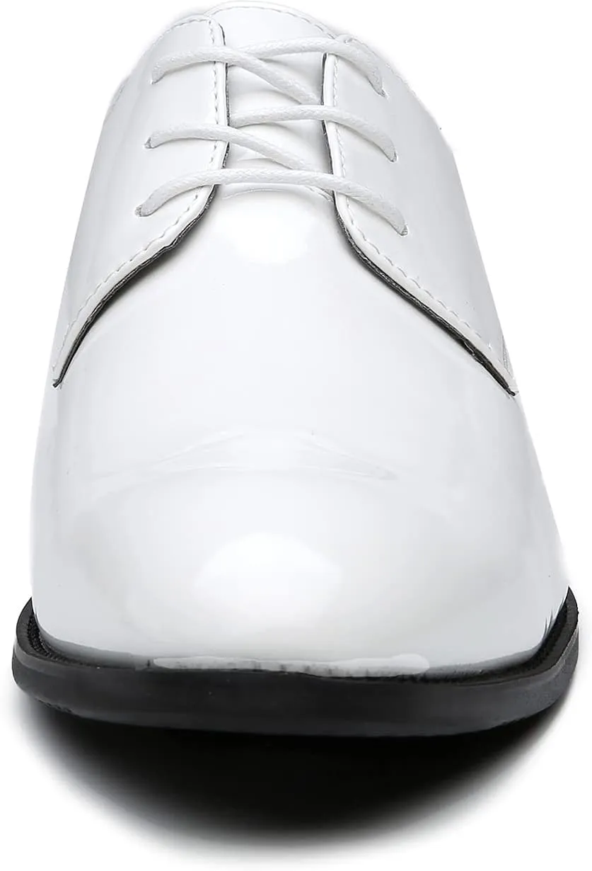 Men's Pointed-Toe Tuxedo Dress Shoes Casual Slip-on Loafer