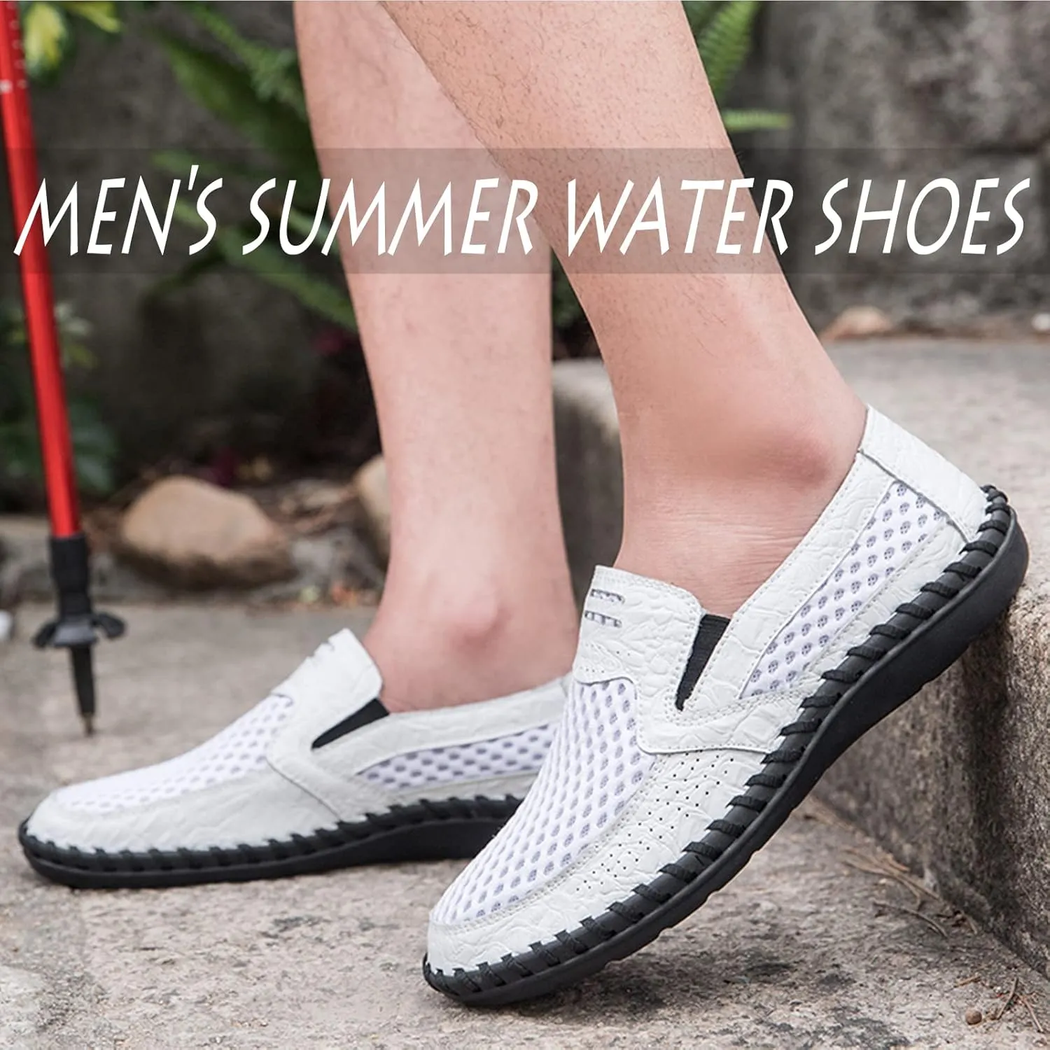 Men's Poseidon Slip-On Loafers Water Shoes Casual Walking Shoes