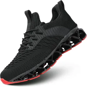 Men's Slip on Walking Running Shoes Blade Tennis Casual Fashion Sneakers Comfort Non Slip Work Sport Athletic Trainer