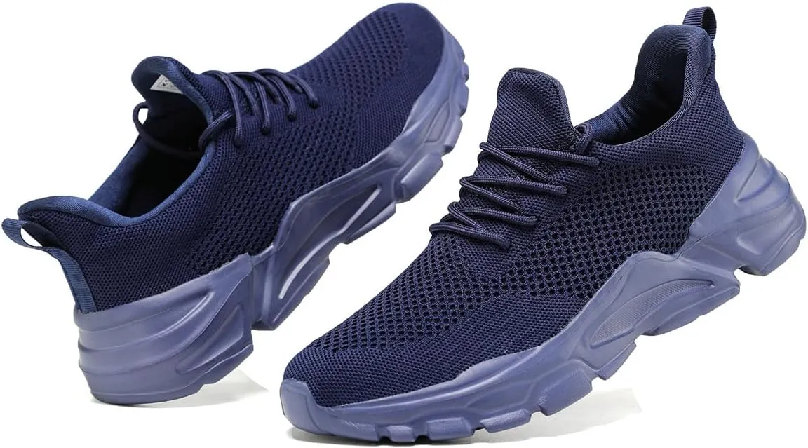 Men's Slip on Walking Shoes Ultra Light Breathable Non Slip Running Shoes Casual Fashion Sneakers Mesh Workout Sports