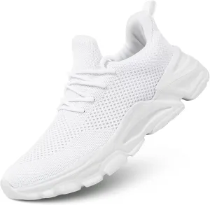 Men's Slip on Walking Shoes Ultra Light Breathable Non Slip Running Shoes Casual Fashion Sneakers Mesh Workout Sports