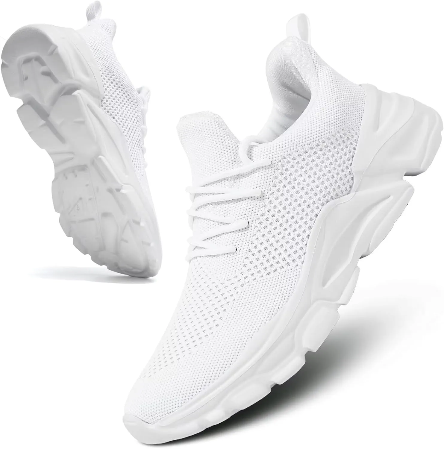 Men's Slip on Walking Shoes Ultra Light Breathable Non Slip Running Shoes Casual Fashion Sneakers Mesh Workout Sports