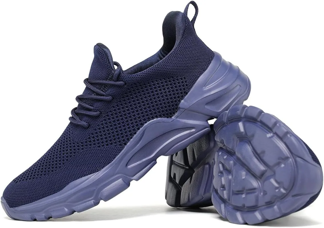 Men's Slip on Walking Shoes Ultra Light Breathable Non Slip Running Shoes Casual Fashion Sneakers Mesh Workout Sports
