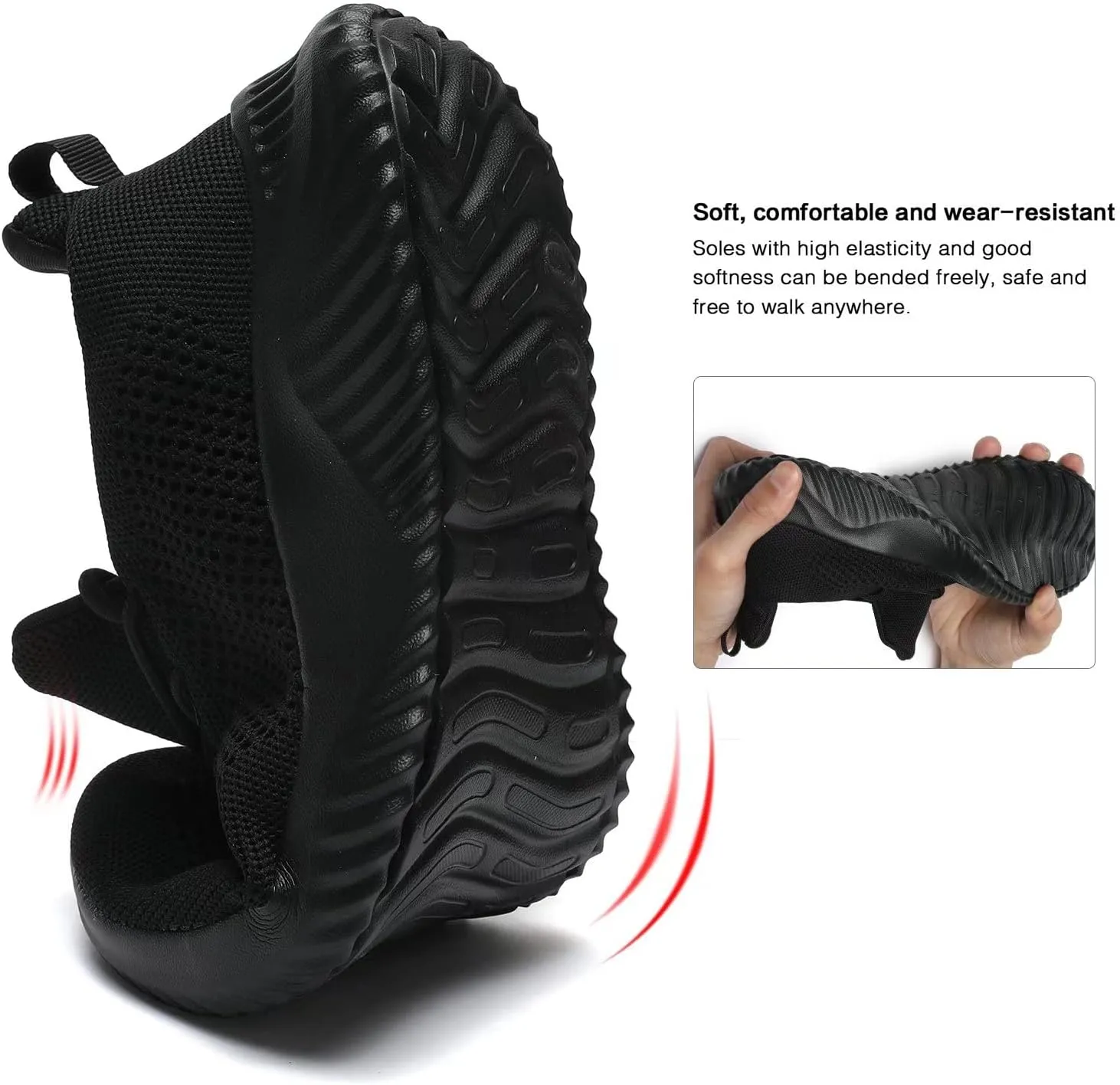 Men's Slip on Walking Shoes Ultra Light Breathable Non Slip Running Shoes Casual Fashion Sneakers Mesh Workout Sports