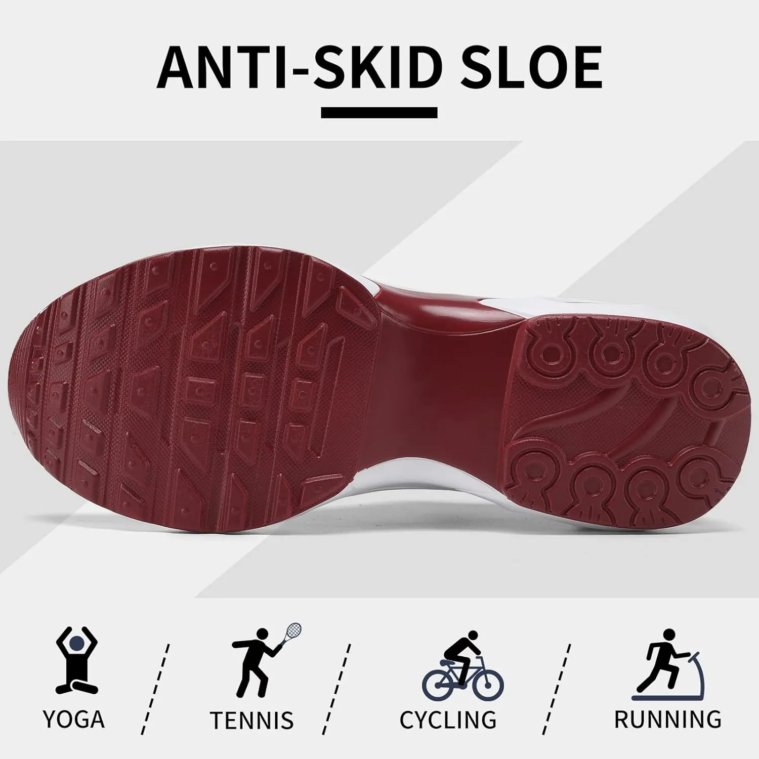 Mesh Sneakers for Women - Non Slip, Slip On, Sock Sneakers - Light Weight, Air Cushion Running, Work Shoes