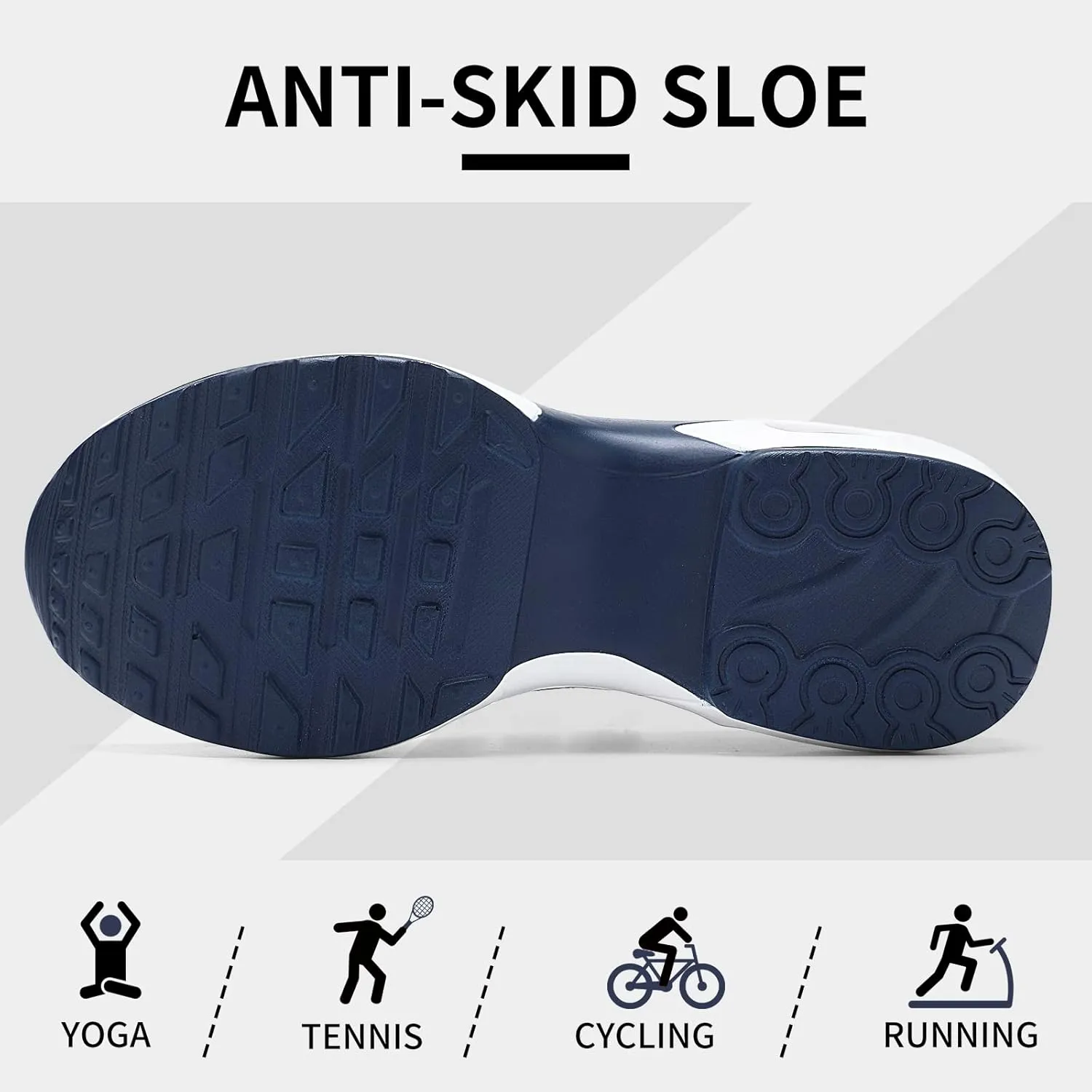 Mesh Sneakers for Women - Non Slip, Slip On, Sock Sneakers - Light Weight, Air Cushion Running, Work Shoes