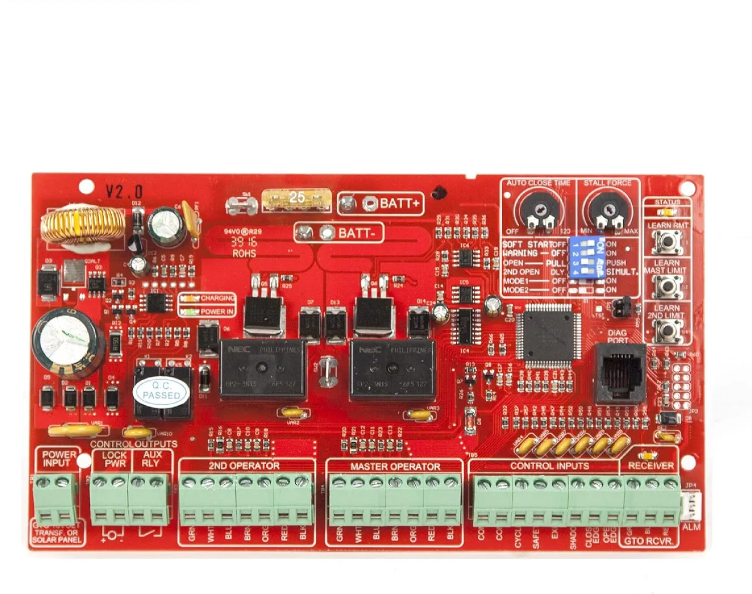 Mighty Mule Replacement Control Board for Mighty Mule Gate Openers (R4211), Red