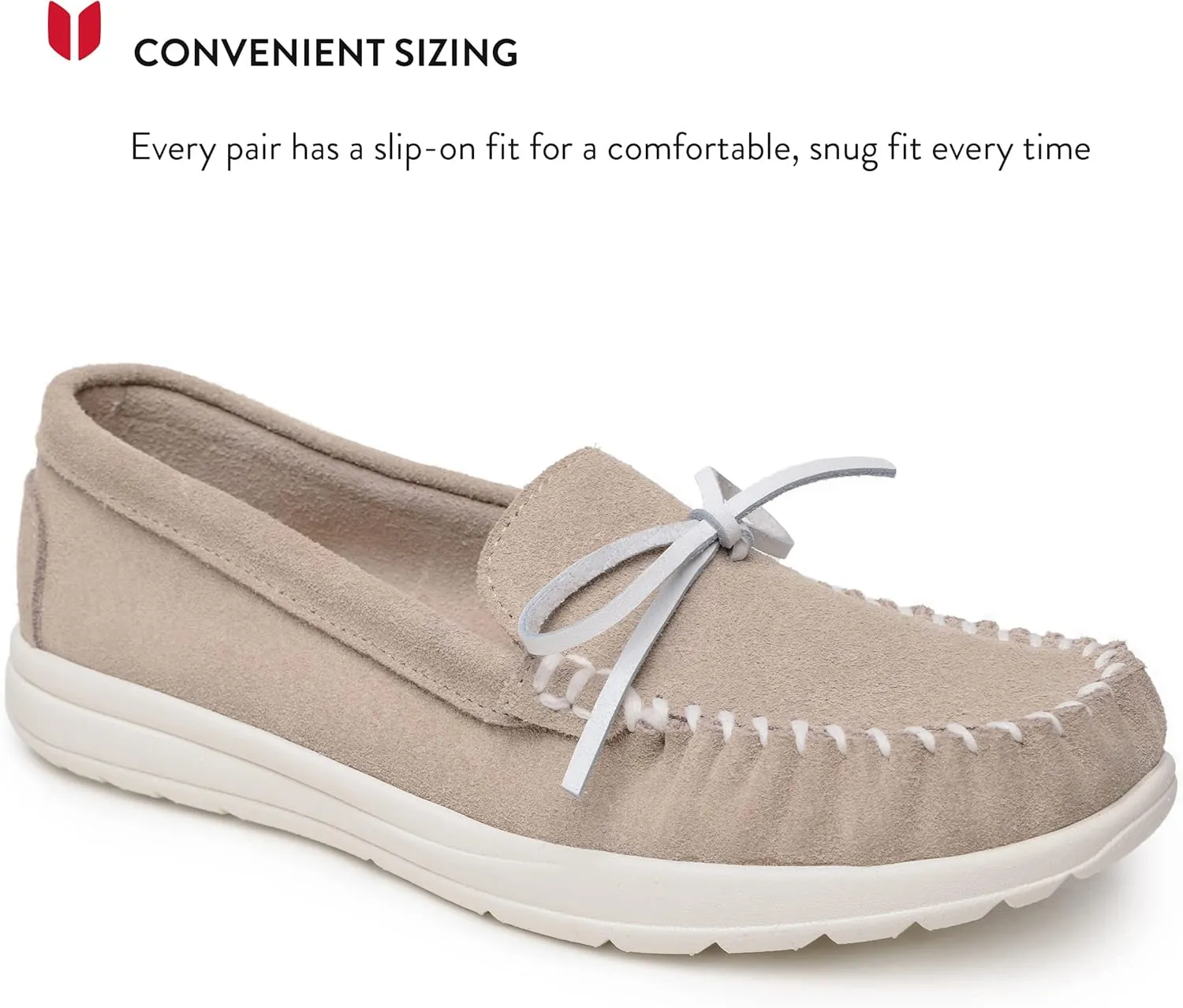 Minnetonka Scout - Women’s Suede Loafers Designed for Everyday Wear - Made with Soft Suede Leather, Memory Foam Insoles and Midsoles, and Rubber Outsoles
