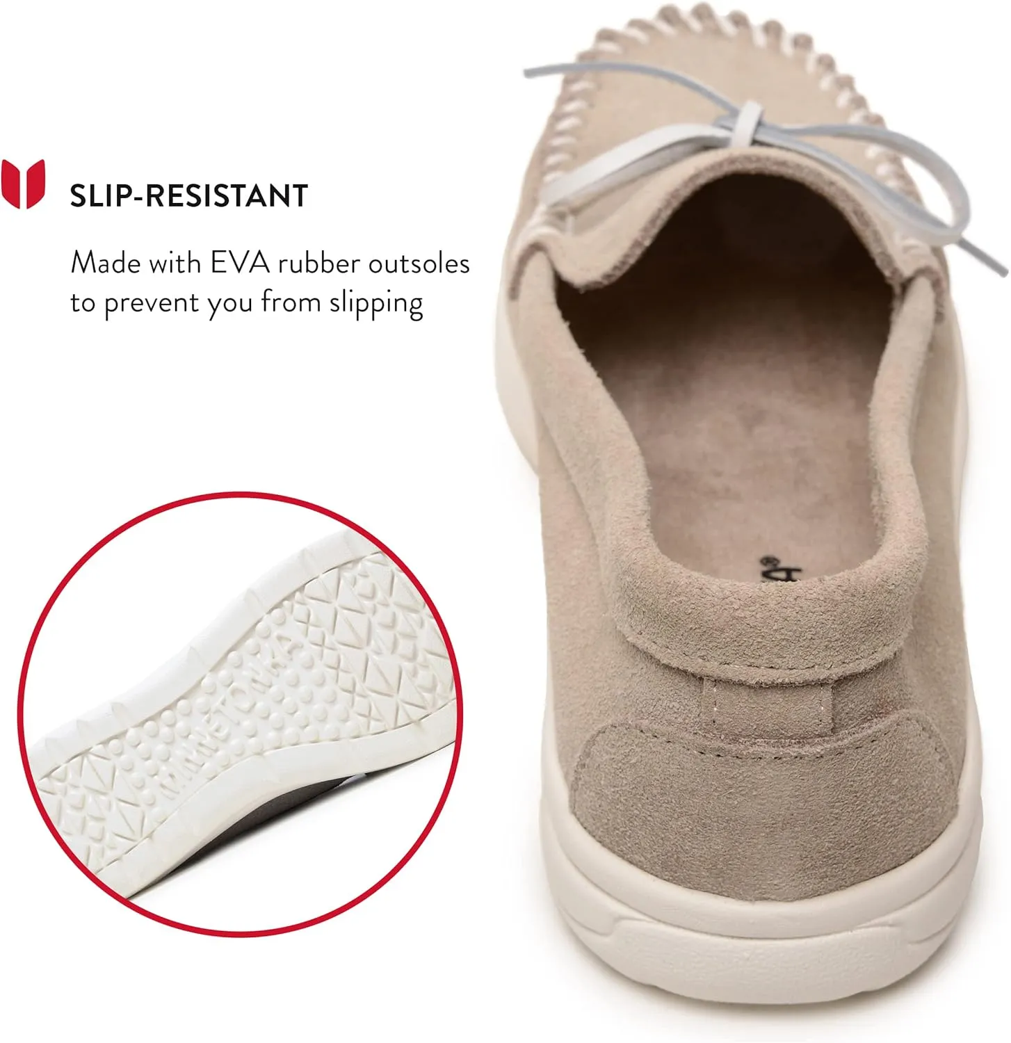 Minnetonka Scout - Women’s Suede Loafers Designed for Everyday Wear - Made with Soft Suede Leather, Memory Foam Insoles and Midsoles, and Rubber Outsoles