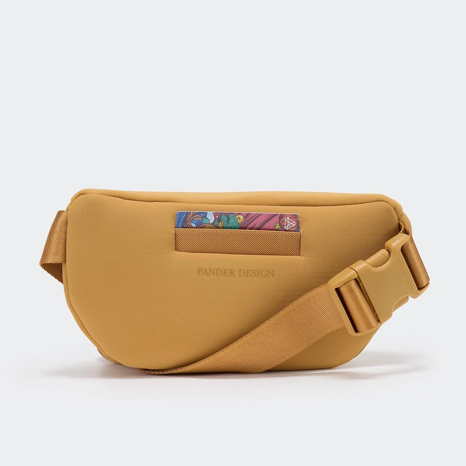 Neoprene Fanny Pack 3 Pockets Waist Bag for Men & Women Fashion Water Resistant Hip Bum Bag with Adjustable Belt for Running Travel Hiking Workout Sports (Camel Brown, One Size)