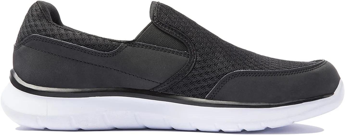 NewDenBer Sport Men's Casual Lightweight Slip-On Walking Shoe Sneakers