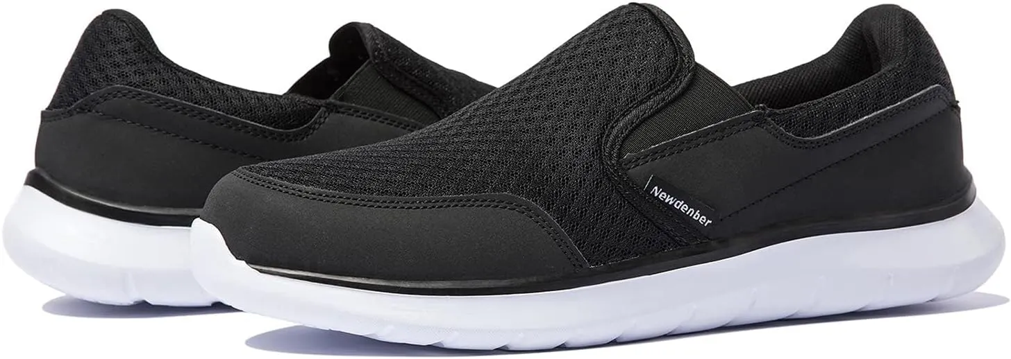 NewDenBer Sport Men's Casual Lightweight Slip-On Walking Shoe Sneakers