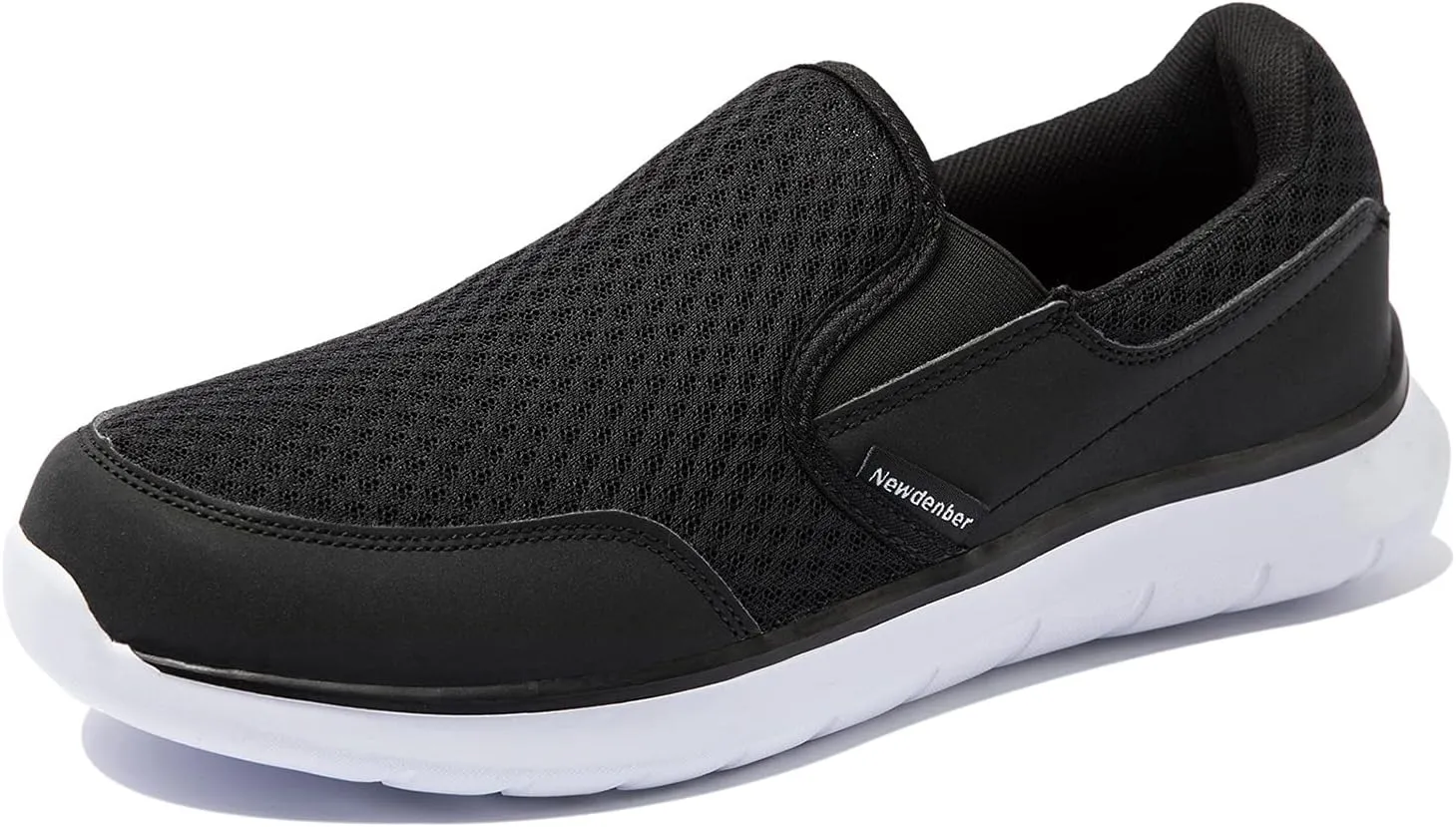 NewDenBer Sport Men's Casual Lightweight Slip-On Walking Shoe Sneakers
