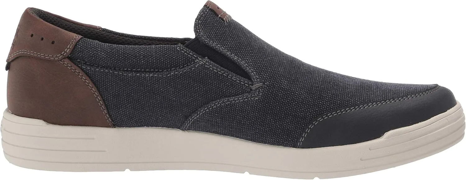 Nunn Bush Men's Kore City Walk Canvas Moc Toe Slip-on Sneaker