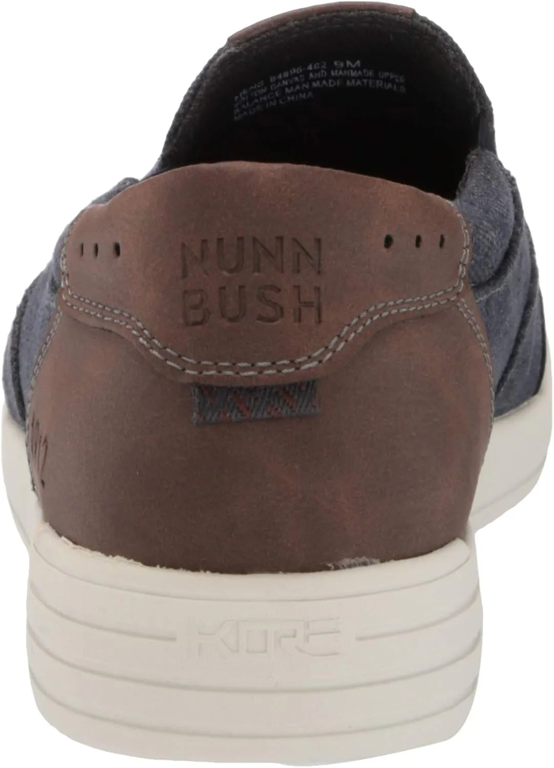 Nunn Bush Men's Kore City Walk Canvas Moc Toe Slip-on Sneaker