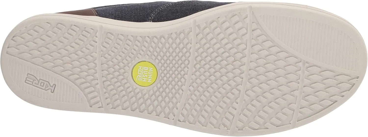 Nunn Bush Men's Kore City Walk Canvas Moc Toe Slip-on Sneaker